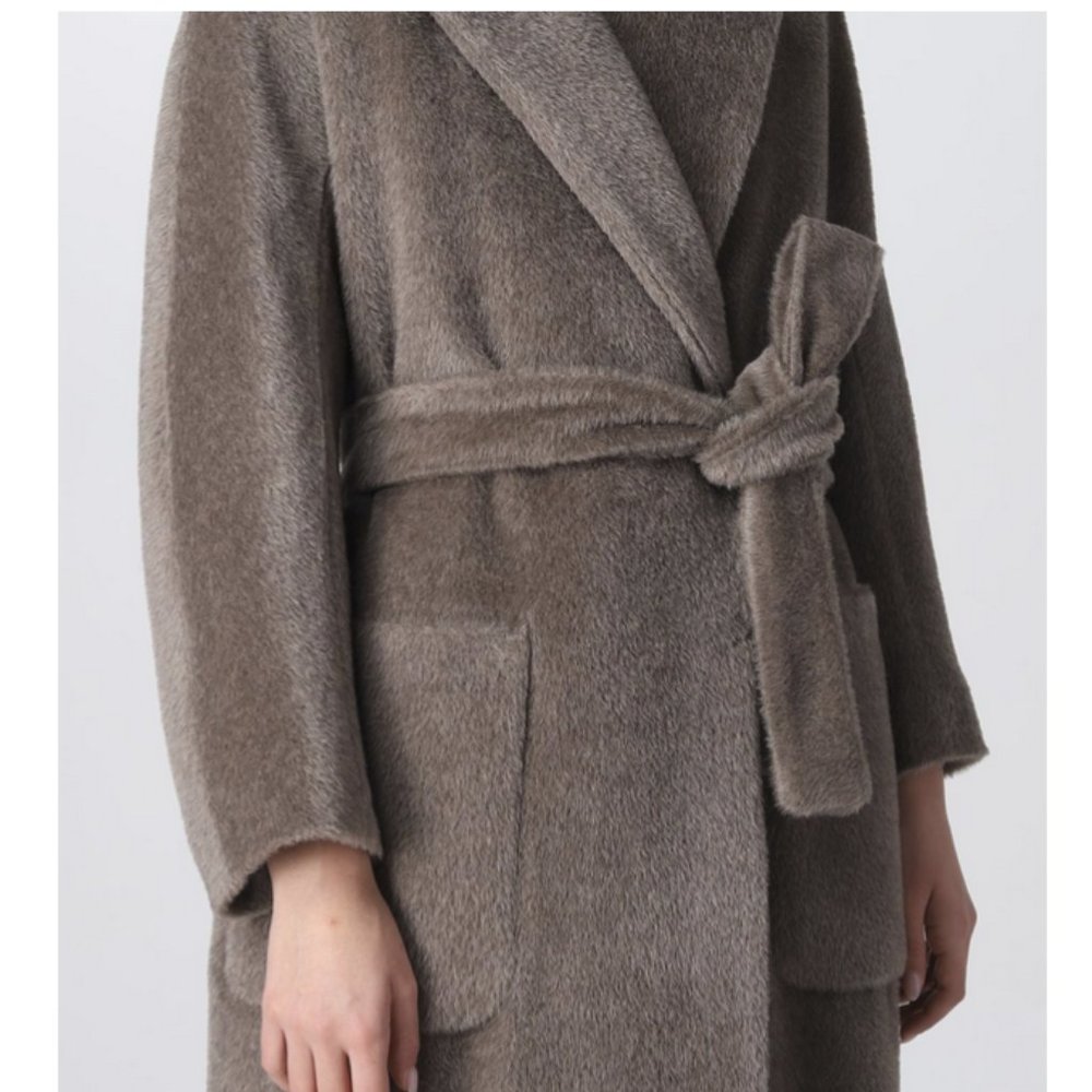 S Max Mara Malesia Coat, Beige Size 4 - Picture 4 of 16